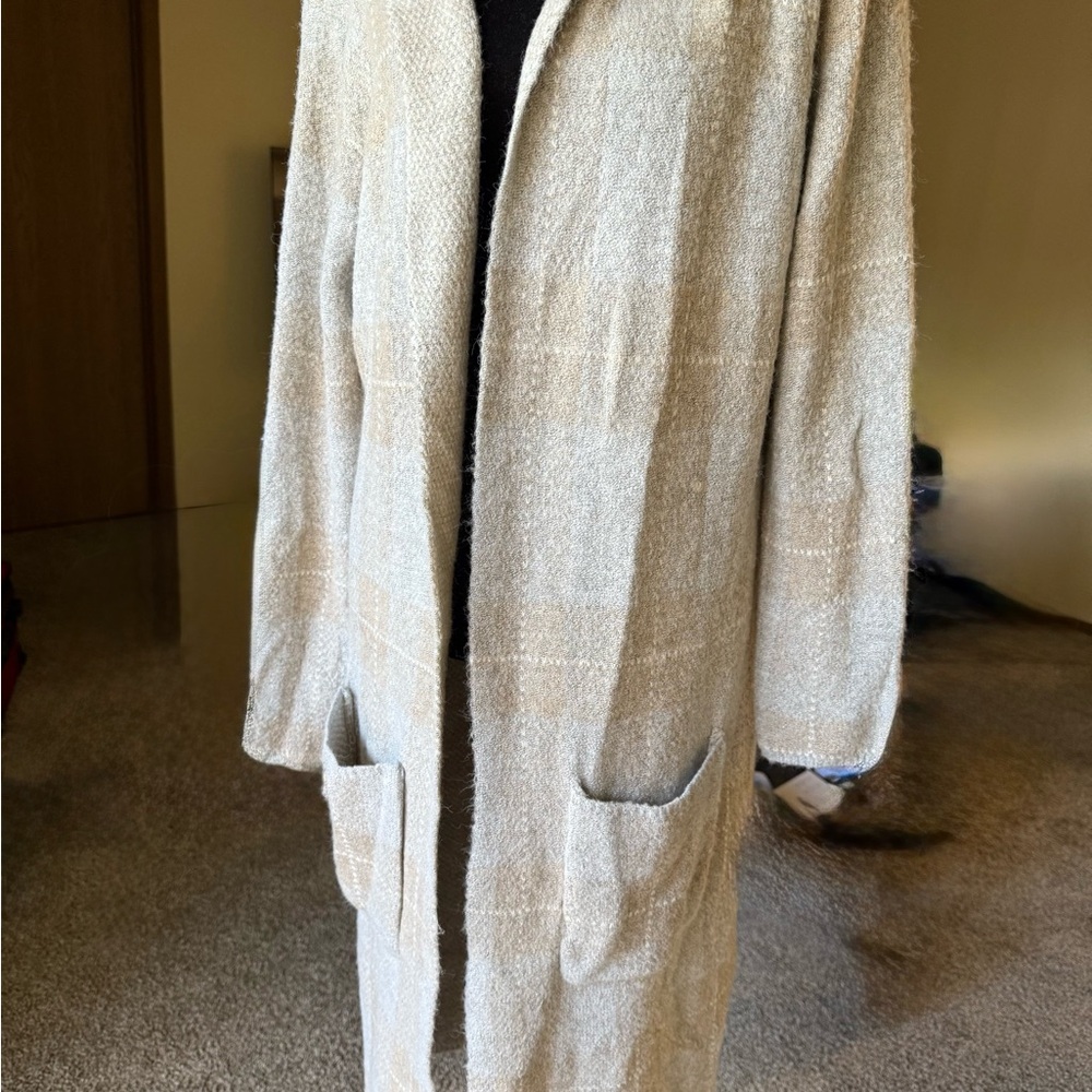 Joseph A Beige Textured Trench Coat